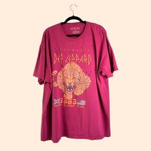 Urban Outfitters Def Leopard Oversized Tee